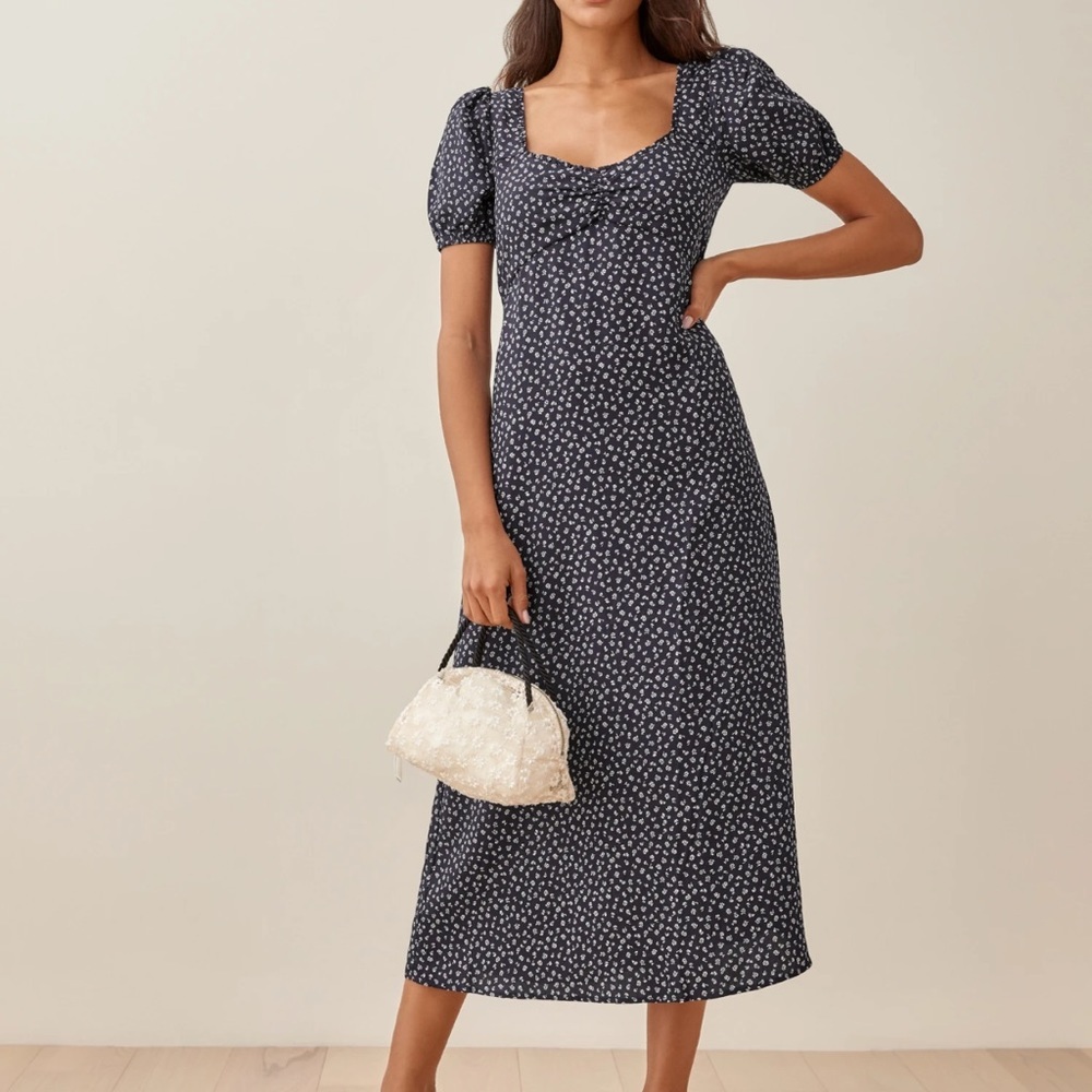 Reformation Kelby Midi Dress in Nancy Size XS